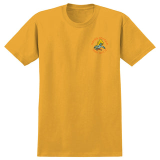 Anti Hero Skateboards Shirt Jalopi Adios Mutha Heather Mustard
