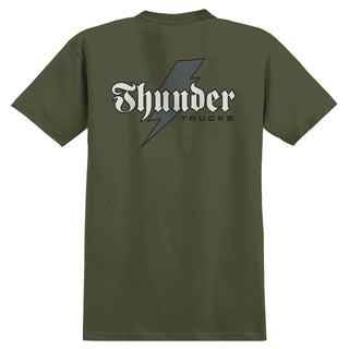 Thunder Trucks Shirt Bolt Script Military Green
