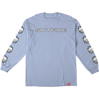 Spitfire Wheels Longsleeve Shirt Classic 87 Bighead Fill Sleeve Light Blue/Black
