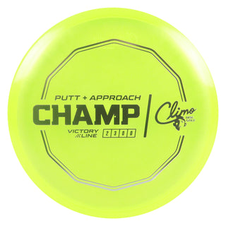 Climo Disc Golf Victory Line Champ Putter 2/3/0/0 DayGlo/Silver 172 grams