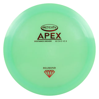 Gateway Disc Golf Diamond Apex Distance Driver 11.5/6/-1/1.5 Mint/Red 178 grams