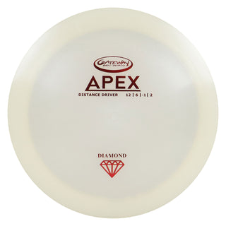 Gateway Disc Golf Diamond Apex Distance Driver 11.5/6/-1/1.5 White/Red 177 grams
