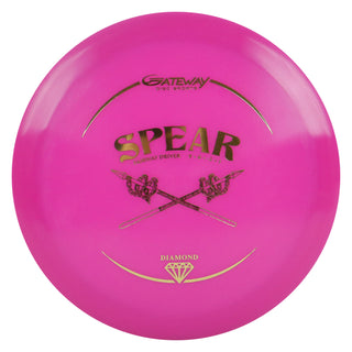 Gateway Disc Golf Diamond Spear Fairway Driver 9/6/-2/1 Pink/Gold 176 grams