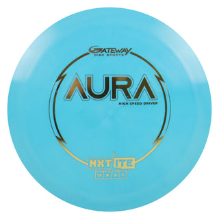 Gateway Disc Golf NXT Lite Aura Distance Driver 12/6/-2/1 Blue/Gold 157 grams