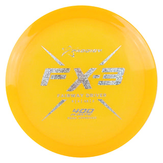 Prodigy Disc Golf 400 FX-3 Fairway Driver 9/5/-1/2 Mango/Silver Shapes 174 grams