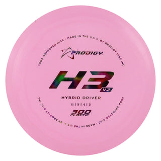 Prodigy Disc Golf 300 H3 V2 Hybrid Driver 10/5/-1/1 Pink/Jellybean 170 grams