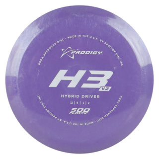 Prodigy Disc Golf 500 H3 V2 Hybrid Driver 10/5/-1/1 Purple/White 174 grams