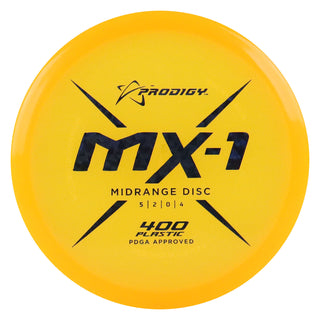 Prodigy Disc Golf 400 MX-1 Midrange Disc 5/2/0/4 Mango/Midnight Blue Shatter 175 grams