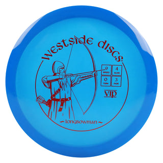 Westside Discs Disc Golf VIP Longbowman Fairway Driver 9/4/0/3 Blue/Red 173 grams