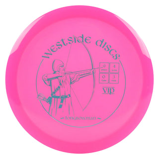 Westside Discs Disc Golf VIP Longbowman Fairway Driver 9/4/0/3 Pink/Blue 173 grams