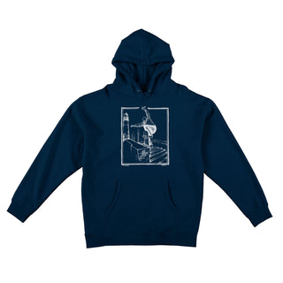 Anti Hero Skateboards Hoody BA Lance Mountain Navy/White