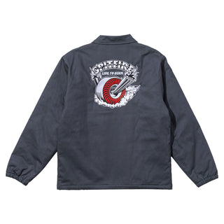 Spitfire Wheels Coat Burnout Jacket Charcoal
