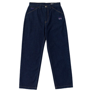Krooked Skateboards Pants Eyes Denim Twill Dark Rinse Denim