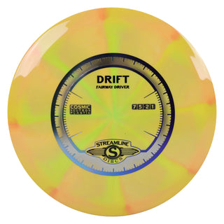 Streamline Disc Golf Cosmic Neutron Drift Distance Driver 11/5/-3/2 Peach Mango/Blue Indigo 173 grams