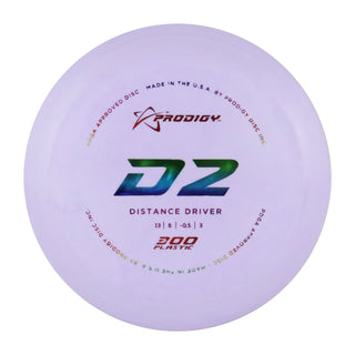 Prodigy Disc Golf 300 D2 Distance Driver 12/6/-1/3 Purple/Rainbow 174 grams