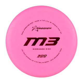 Prodigy Disc Golf 300 M3 Midrange 5/5/-1/2 Pink/Magenta 179 grams