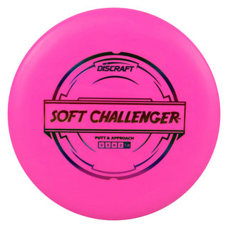 Discraft Disc Golf Putter Line Soft Challenger 2/3/0/2 Hot Pink/Rainbow 173-174g