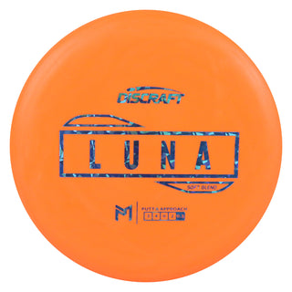 Discraft Disc Golf Paul McBeth Putter Line Soft Luna Putter 3/4/0/2 Orange/Blue Shatter 175 grams