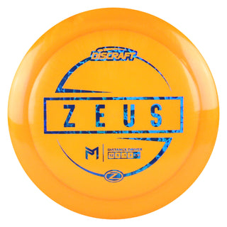 Discraft Disc Golf Paul McBeth Z Line Zeus Distance Driver 12/5/-1/3 Orange/Blue Scales 167-169 grams