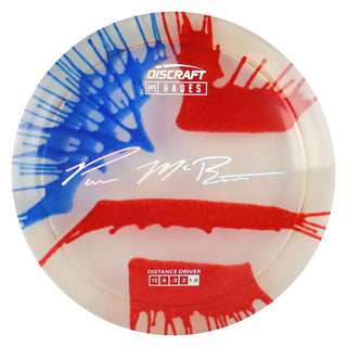 Discraft Disc Golf Paul McBeth Z Line Fly Dye Hades Distance Driver 12/6/-3/2 Red Blue/Holo 173-174g