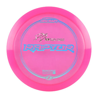 Discraft Disc Golf Paige Pierce Z Line Raptor Driver 9/4/0/3 Pink/Silver Shatter/Blue Holo 173-174g