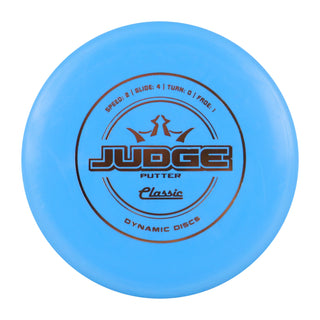 Dynamic Disc Golf Classic Judge Putter 2/4/0/1 Blue/Gold 173 grams