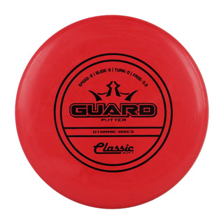 Dynamic Disc Golf Classic Soft Guard Putter 2/5/0/0.5 Red/Black 174 grams