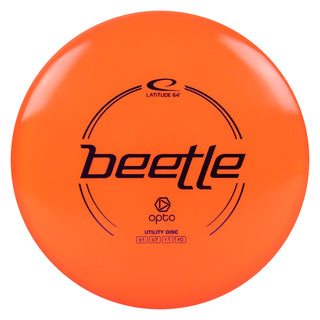 Latitude 64 Disc Golf Opto Beetle Putter 1/7/-1/0 Orange/Purple 149 grams
