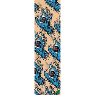 Mob Skateboard Grip Tape Sheet Santa Cruz Melting Hand 9" x 33" Griptape Clear