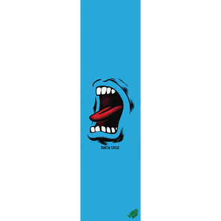 Mob Skateboard Grip Tape Sheet Santa Cruz Screaming Mouth 9" x 33" Griptape Blue