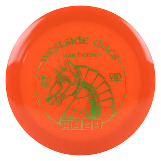 Westside Disc Golf VIP War Horse Distance Driver 13/4/0/4 Orange/Olive 173 grams