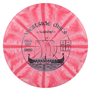 Westside Disc Golf Origio Burst Warship Midrange 5/6/0/1 Red/Blue 178 grams