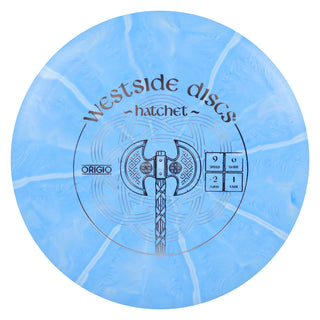 Westside Disc Golf Origio Burst Hatchet Fairway Driver 9/6/-2/1 Blue/Silver 174 grams