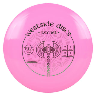 Westside Disc Golf Tournament Hatchet Fairway Driver 9/6/-2/1 Pink/Green 171 grams