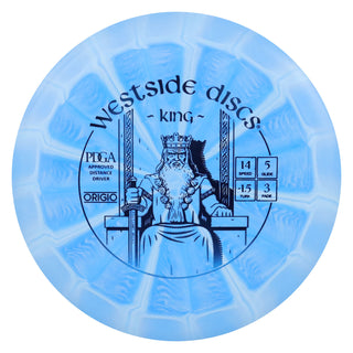 Westside Disc Golf Distance Driver Origio Burst King 14/5/-1.5/3 Blue/Blue 175 grams