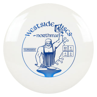 Westside Disc Golf Tournament Northman Fairway Driver 10/5/-1/2 White/Blue 176 grams