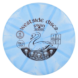 Westside Disc Golf BT Soft Burst Swan 1 Reborn Putter 3/3/-2.5/0 Sky Blue/Bronze 173 grams