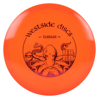 Westside Disc Golf Elasto Tursas Midrange Disc 5/5/-2/1 Orange/Purple 178 grams