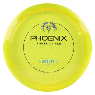 Mint Disc Golf Eternal Phoenix Fairway Driver 9/3/0/4 Lime Galaxy/Blue Shatter 172 grams