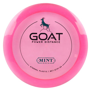 Mint Disc Golf Eternal Goat Distance Driver 12/4/-1/3 Pink Flake/Turquoise 169 grams