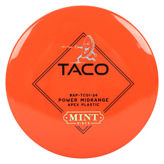 Mint Disc Golf Apex Taco Midrange Disc 5/5/0/2 Orange/Holo 177 grams