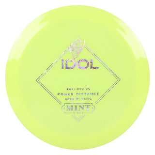 Mint Disc Golf Apex Mega Soft Idol Distance Driver 13/5/-1/2.5 Yellow/Money Holo 162 grams