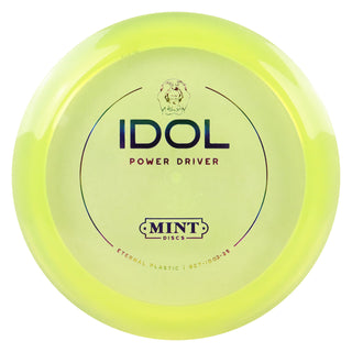 Mint Disc Golf Eternal Mega Soft Idol Distance Driver 13/5/-1/2.5 Lime/Rainbow 173 grams