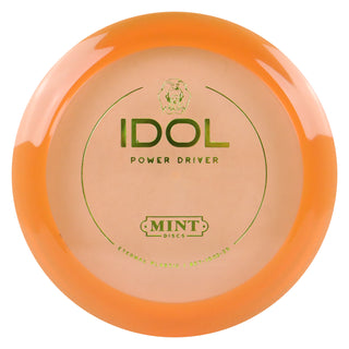 Mint Disc Golf Eternal Mega Soft Idol Distance Driver 13/5/-1/2.5 Orange/Gold 169 grams
