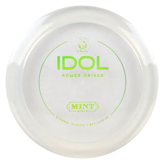 Mint Disc Golf Eternal Mega Soft Idol Distance Driver 13/5/-1/2.5 Clear/Green Holo 174 grams