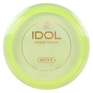 Mint Disc Golf Eternal Mega Soft Idol Distance Driver 13/5/-1/2.5 Green/Gold Holo 167 grams