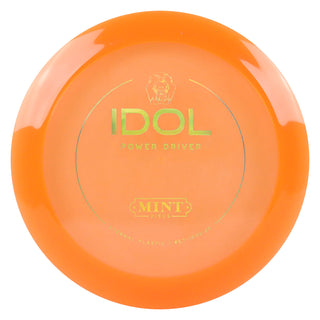 Mint Disc Golf Eternal Idol Distance Driver 13/5/-1/2.5 Orange/Gold Holo 171 grams