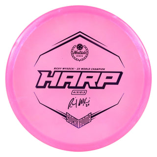 Westside Disc Golf VIP Ice Glimmer Ricky Wysocki Harp Putter 4/3/0/3 Pink/Purple 176 grams