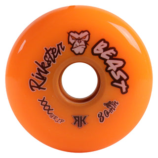 Rink Rat Roller Hockey Wheels Rinkster Beast 80mm XXX Grip Orange 4-Pack