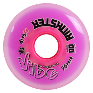 Rink Rat Roller Hockey Wheels Rinkster Vibe 76mm XX Grip Purple (Single)